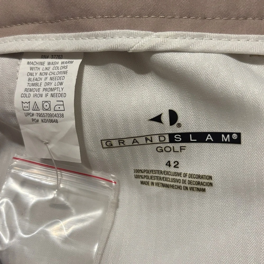 Men’s Shorts Golf Microfiber Score Card Pockets Grand Slam‎ Size 42